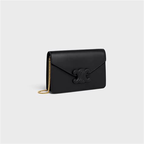 celine wallet on chain black